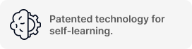 Patented technology for self-learning.