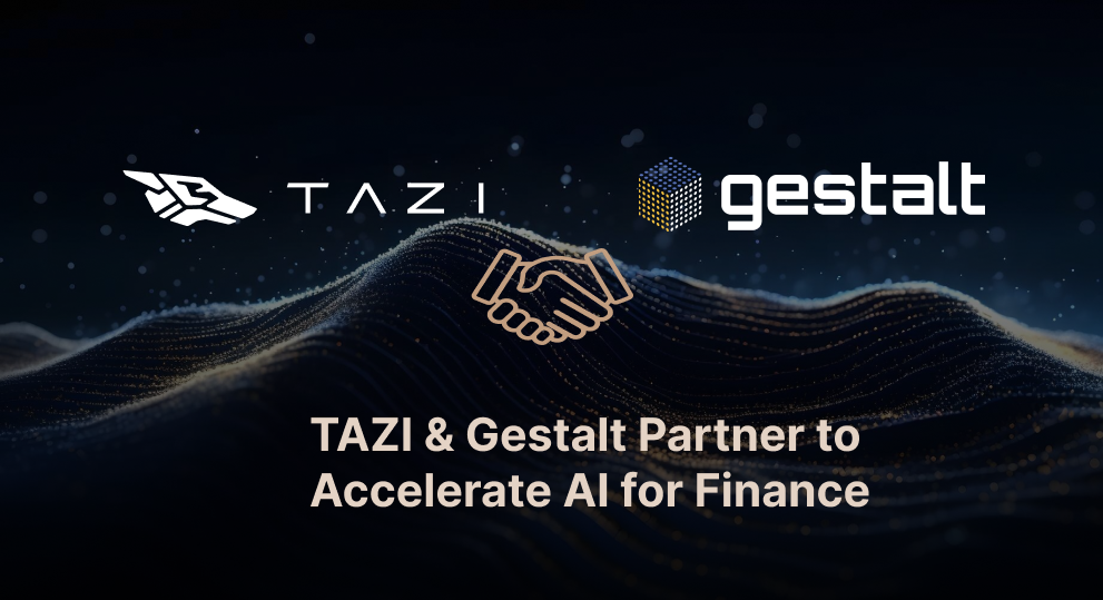 TAZI AI and Gestalt Partner to Accelerate AI-Driven Insights for Credit Unions and Banks